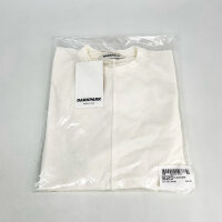 DARKPARK WJE26 FAC155 Langarmshirt mit Manschetten und Rundhalsausschnitt, Weiß, XS