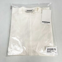 DARKPARK WJE26 FAC155 Langarmshirt Damen Manschetten Rundhalsausschnitt Weiß Größe S