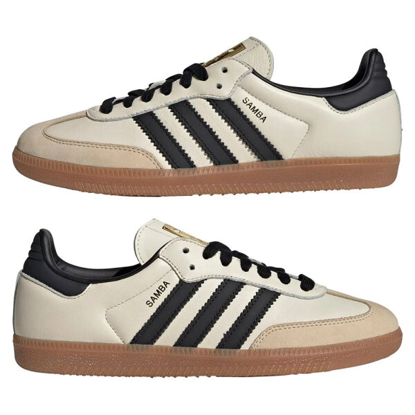 Adidas Samba OG Sneakers Womens EU 38.5 Cream White/Core Black/Sand Layer ID0478
