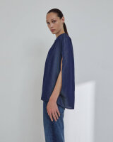 DARKPARK WJE27 FAC129 leichte Jersey ärmellose Bluse Denimblau Größe S