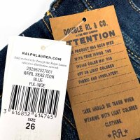 Ralph Lauren RRL Kenley Vintage Wide-Fit Jeans for Women, Size 26 (160/66A), Kenley Wash, 282962027001