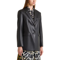 Maliparmi Blazer Leather Look Womens Size 48 Black...