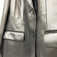 Maliparmi Blazer Lederoptik Damen Größe 48 Schwarz JD6449-50659