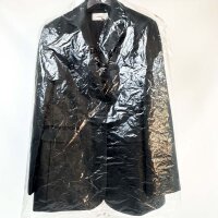 Maliparmi Blazer Lederoptik Damen Größe 48 Schwarz JD6449-50659