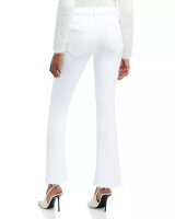 MOTHER 1535-753 The Weekender Fray Flared Jeans Womens 29 White Mid Rise