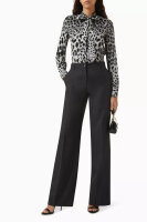 Dolce & Gabbana F5T19T Womens Silk Shirt Leopard Print Size 44