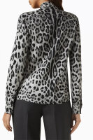 Dolce & Gabbana F5T19T Womens Silk Shirt Leopard Print Size 44