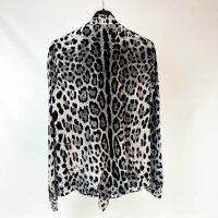 Dolce & Gabbana F5T19T Womens Silk Shirt Leopard Print Size 44