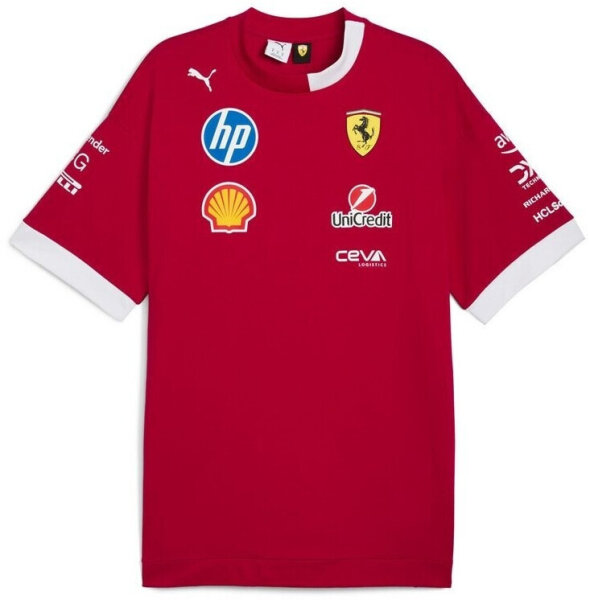PUMA 713571-01 Scuderia Ferrari 2025 Drivers T-Shirt for Men, Red, Size L
