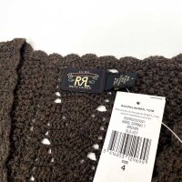 Ralph Lauren RRL Crochet Knit Vest for Women, Size 4, Vintage Brown, Cotton, 282962053001