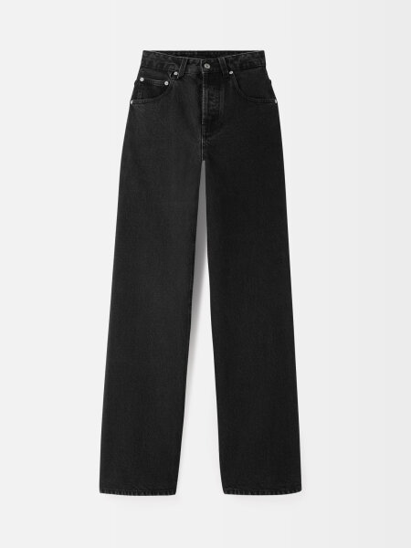 Jacquemus Le de-Nîmes Droit Jeans for women, size 26, black, PAW00036AD00039990