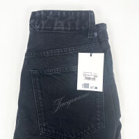 Jacquemus Le de-Nîmes Droit Jeans for women, size 26, black, PAW00036AD00039990