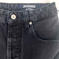 Jacquemus Le de-Nîmes Droit Jeans for women, size 26, black, PAW00036AD00039990