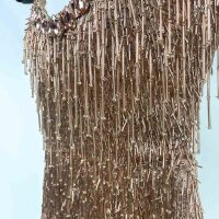 Albina Dyla Bronze Elegance Evening Dress, Womens Size 36, Cross Lacing Missing