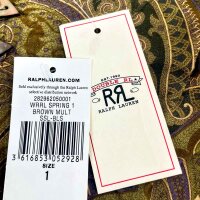 Ralph Lauren RRL Paisley-Twillbluse für Damen, Größe 1, Braun/Mehrfarbig, 282962050001