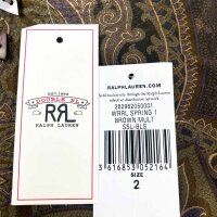 Ralph Lauren RRL Paisley-Twillbluse für Damen, Größe 2, Braun/Mehrfarbig, 282962050001