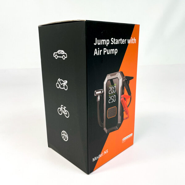 N5 Starthilfe mit Luftpumpe, 14,8 V, USB-A, USB-C