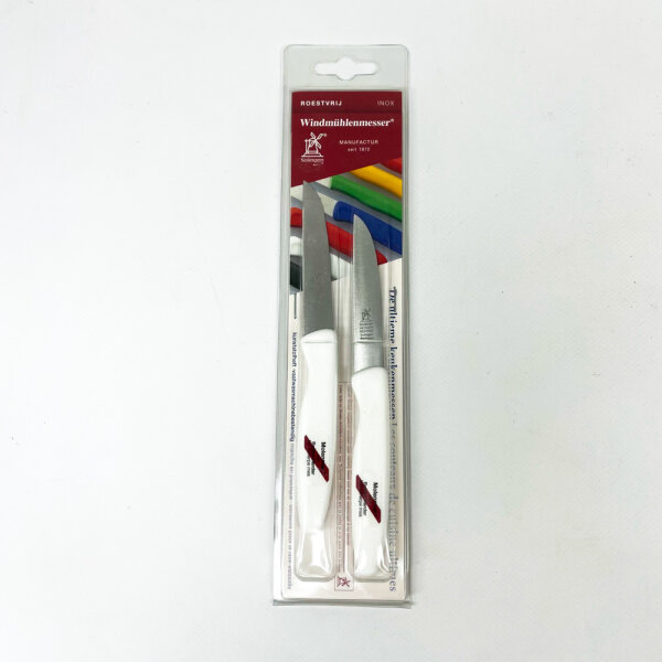 Windmill knife paring knife set, 2-piece, 8.5 cm, white, 902217