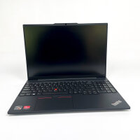 Lenovo ThinkPad E16 Gen 1, 16", QWERTY, AMD Ryzen 5 7430U, 16 GB/1 TB, Radeon Graphics, 100% battery capacity, with charger