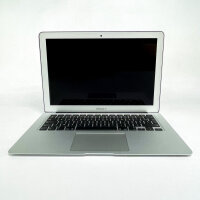 Apple MacBook Air 13,3″ (2017) Notebook Core i5 1,6 GHz, 8 GB/256 GB, Graphics 6000 1536 MB, AZERTY, macOS 10.14.6, 25 Ladezyklen, Silber, mit Ladegerät