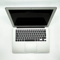 Apple MacBook Air 13,3″ (2017) Notebook Core i5 1,6 GHz, 8 GB/256 GB, Graphics 6000 1536 MB, AZERTY, macOS 10.14.6, 25 Ladezyklen, Silber, mit Ladegerät
