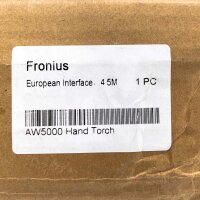Fronius AW5000 MIG/MAG-Schweißhandbrenner, wassergekühlt, FSC-Anschluss, 4,5 m, 500 A