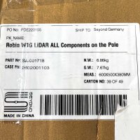 SEYOND Robin W1G LiDAR 3D sensor, all components on the pole, SA-001718