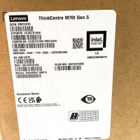 Lenovo ThinkCentre M70t Gen 5 Tower PC, 16 GB/1 TB, without OS, i5-14400, M.2 SSD, with power cable