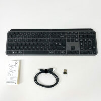 Logitech MX Keys S, Wireless, Bluetooth, Scissor Switch, QWERTY, LED, Graphite