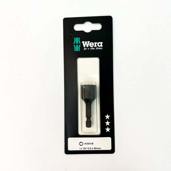 Wera 869/4 M, socket wrench inserts, 1 x SW 13 x 50 mm, 05073508001