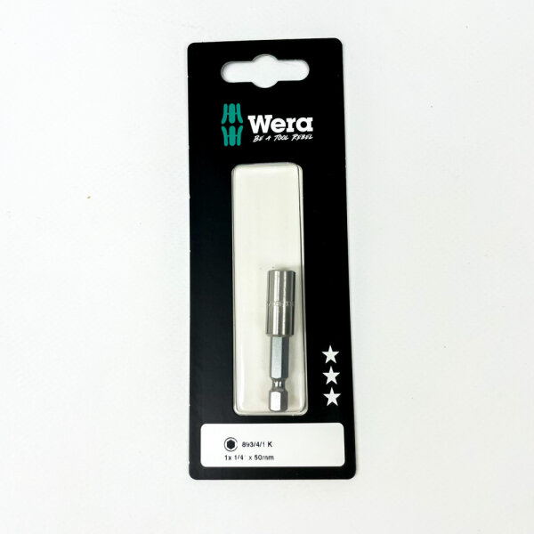 Wera 893/4/1 K Universal Bit Holder 1/4 inch 50 mm