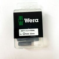 Wera 867/1 Z, Torx-Bits, TX40, 25 mm (10Stk), 05072412001