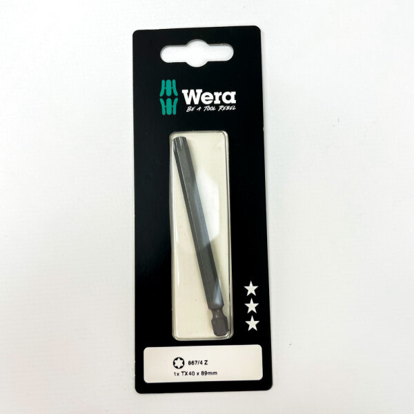 Wera 867/4 Z, Torx-Bits, TX40, 89 mm, 05073531001