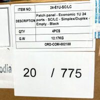 LightMax 1U PLC fiber optic splitter, 24 ports, rackmount