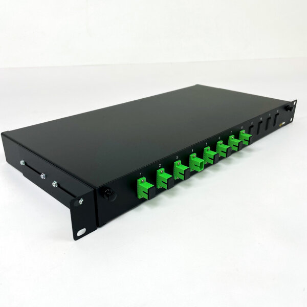LightMax fiber optic patch panel, 12 ports, rackmount