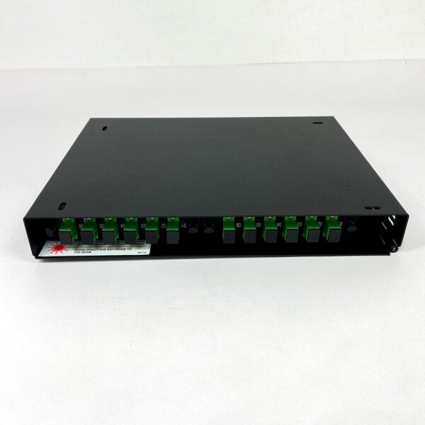 LightMax 24-WS, Wand-Patchpanel, schmal, 24 Ports, leer, Schwarz