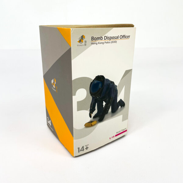 TINY Hongkong Polizei EOD-Bombenentschärfer, 5,5 cm hoch, Resinfigur, ab 14 Jahren, ATRF18040