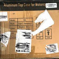Model 130 Motorrad-Topcase abschließbar Silber