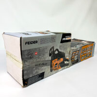 FEIDER FTRTPRO45-2C, Petrol Chainsaw, 46 cm³, Bar 46 cm, Cutting Length 43 cm, Oregon, Tank 550 L, Orange-Black