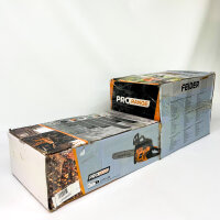 FEIDER FTRTPRO45-2C, Petrol Chainsaw, 46 cm³, Bar 46 cm, Cutting Length 43 cm, Oregon, Tank 550 L, Orange-Black