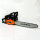 FEIDER FTRTPRO45-2C, Petrol Chainsaw, 46 cm³, Bar 46 cm, Cutting Length 43 cm, Oregon, Tank 550 L, Orange-Black