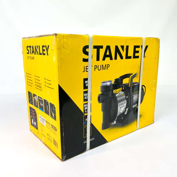 STANLEY SXGP900XFE, clear water jet pump, self-priming, 900 W, 3600 l/h, delivery head 42 m