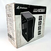 Sharkoon RGB Slider PC-Gehäuse, Tempered Glass, 2x...