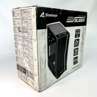 Sharkoon RGB Slider PC-Gehäuse, Tempered Glass, 2x USB 3.0, 14 RGB-Modi