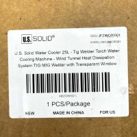 U.S. Solid JFZWC00001 TIG water cooler 25L, 370W, 0.33 MPa, cooling system