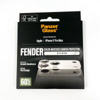 PanzerGlass PG12980 Camera Protector, Silver, for iPhone 17 Pro Max