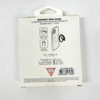 Guess Magnetic Ring Stand, MagSafe-kompatibel, 360° drehbar, GUMRSALDGK