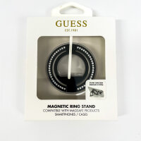 Guess Magnetic Ring Stand, MagSafe-kompatibel, 360° drehbar, GUMRSALDGK