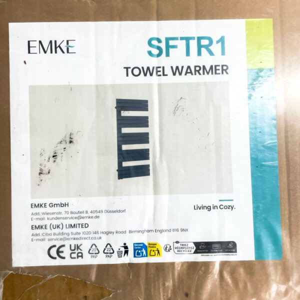 EMKE SFTR1, Badezimmer-Handtuchheizkörper, SFTR1640X1A_EM