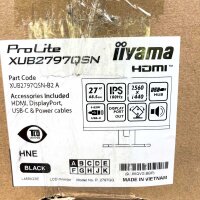 iiyama ProLite XUB2797QSN-B2, 68,6 cm (27") LED, 2560 x 1440 Pixel, Quad HD, 1 ms, Schwarz